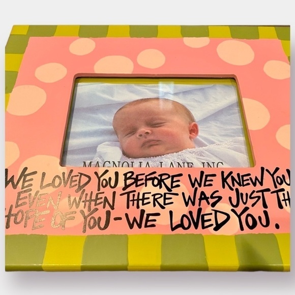 Frame Baby Toddler Infant Child Kid Pink Green Ultrasound - Picture 3 of 8